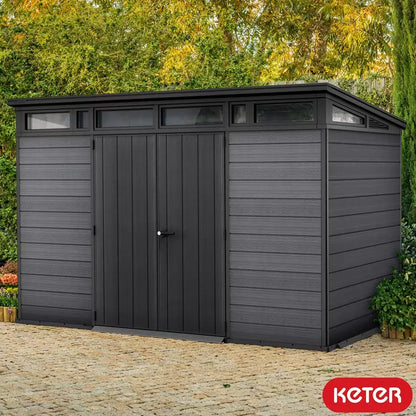 Keter Cortina 11ft x 7ft Grey Composite Garden Storage Shed
