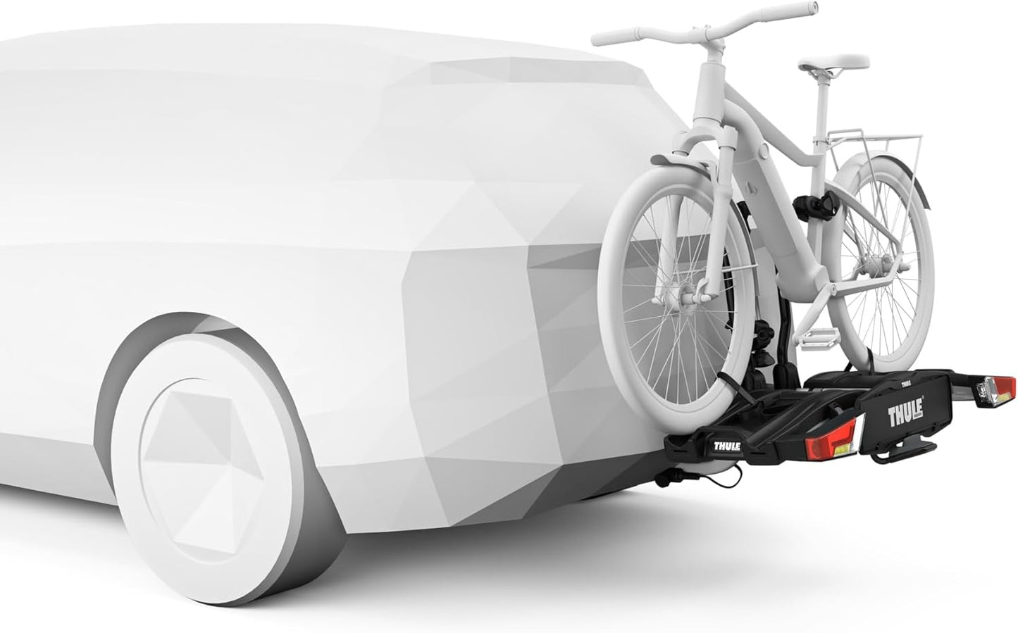 Thule EasyFold XT Fahrradträger für 2 Fahrräder, schwarz/Aluminium-Kupplung