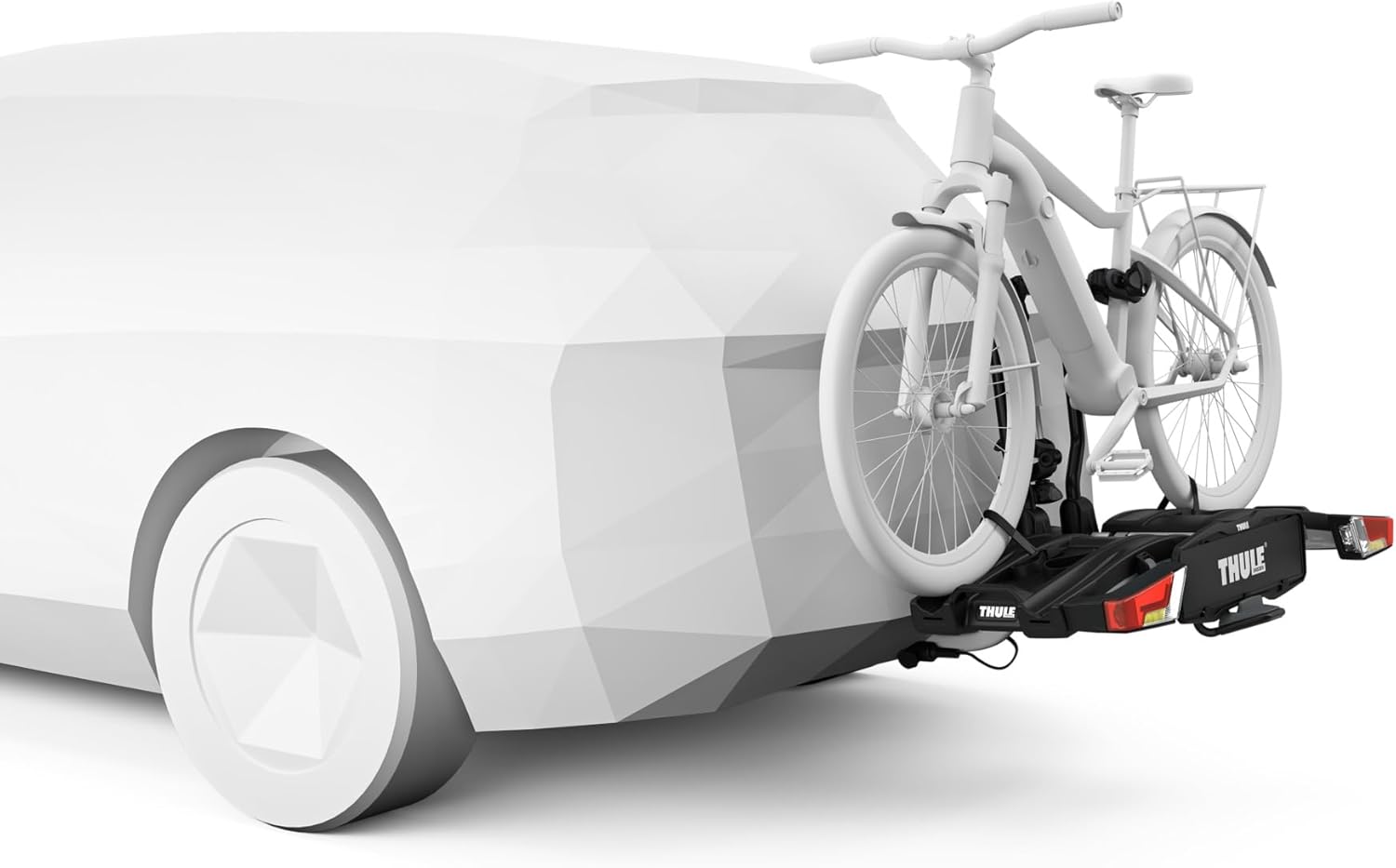 Thule EasyFold XT Fahrradträger für 2 Fahrräder, schwarz/Aluminium-Kupplung